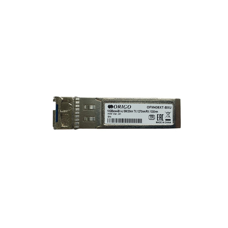 ORIGO OFM436XT-BXU/20KM/A1A WDM трансивер SFP+, 10GBase-BX-U (Simplex LC), Tx: 1270нм, Rx: 1330нм, одномод, до 20км
