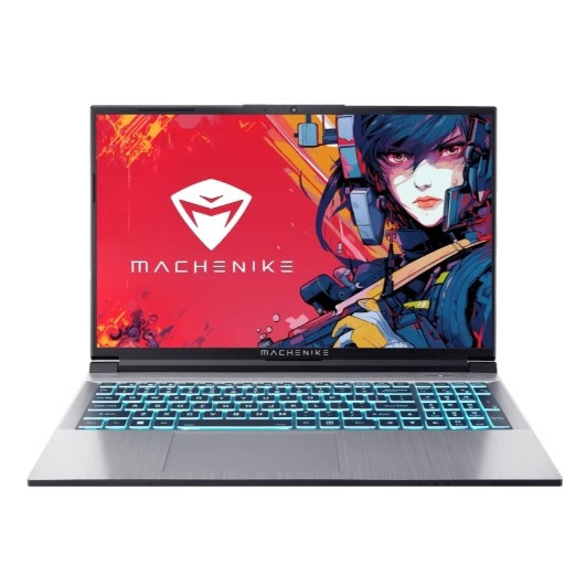 Ноутбук/ Machenike L15 Star 2K 15.6"(2560x1440 IPS 165Hz)/Intel Core i5 13500H(2.6Ghz)/16384Mb/512PCISSDGb/noDVD/Ext:nVidia GeForce RTX4060(8192Mb)/Cam/BT/WiFi/53.35WHr/war 1y/2.3kg/silver/DOS