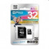 Micro SecureDigital 32Gb Silicon Power SP032GBSTH010V10-SP {MicroSDHC Class 10, SD adapter}
