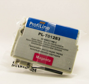 T1283 (C13T12834011 / C13T12834010) Magenta Картридж для принтеров Epson S22/SX125/SX130/SX420W/SX425W/Office BX305F/BX305FW пигмент ProfiLine (PL-1283) струйный
