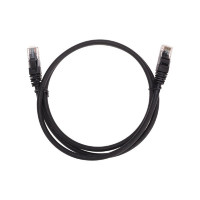 Rexant (02-0292-1) Патч-корд U/UTP, CAT 6, RJ45-RJ45, 26AWG, LSZH, черный, 1м