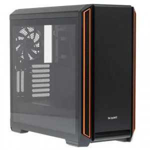 be quiet! Silent Base 601 Window Orange / E-ATX, TG / 2x140mm fans inc. / BGW25