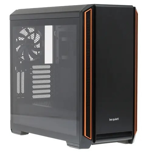 be quiet! Silent Base 601 Window Orange / E-ATX, TG / 2x140mm fans inc. / BGW25
