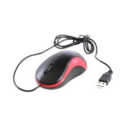 Oklick 115S for Notebooks Black/Red Optical 1000DPI USB [711637]