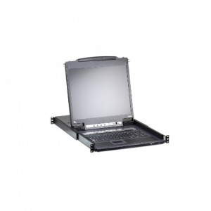 16-портовый IP KVM-переключатель с ЖК-дисплеем Slideaway/ATEN/ SINGLE RAIL 16P PS/2-USB LCDKVMP 17INCH WIH IP