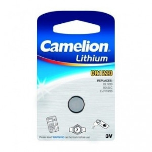 Camelion CR1220 BL-1 (CR1220-BP1, батарейка литиевая,3V)
