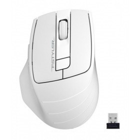 A-4Tech Мышь Fstyler FG30 WHITE серый/белый оптическая (2000dpi) беспроводная USB [1147563]