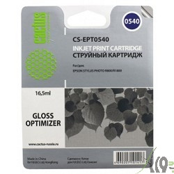 Cactus C13T05404010 Картридж струйный Cactus CS-EPT0540 прозрачный для Epson Stylus Photo R800/ R1800 (16,2ml)