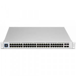 UBIQUITI USW-Pro-48 Коммутатор в стойку, 48х 1G RJ45, 4х 10G SFP+