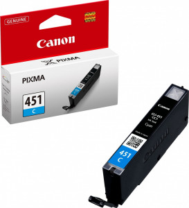 Canon CLI-451C 6524B001 Картридж  для PIXMA iP7240/MG6340/MG5440, Голубой, 332стр.