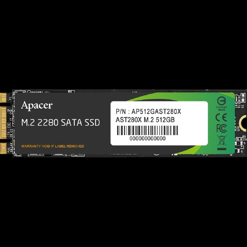 Apacer SSD M.2 2280 512GB AST280X Client SSD AP512GAST280X-1