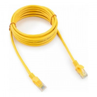 Патч-корд UTP Cablexpert PP12-3M/Y кат.5e, 3м, литой, многожильный (жёлтый) Патч-корд UTP Cablexpert PP12-3M/Y кат.5e, 3м, литой, многожильный (жёлтый)