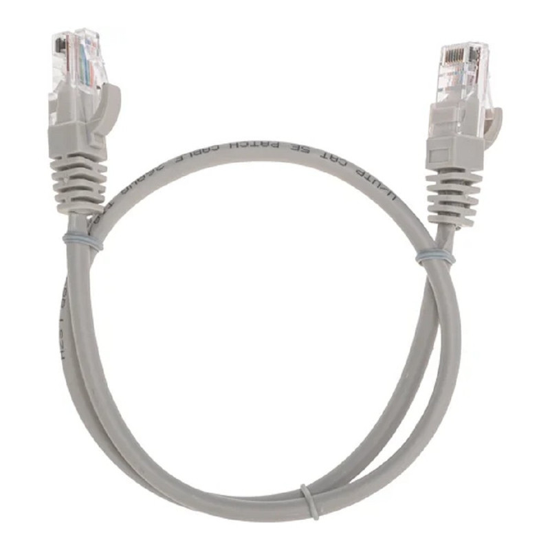 Rexant (02-0100-05) Патч-корд U/UTP, CAT 5e, RJ45-RJ45, 26AWG, LSZH, серый, 0,5м