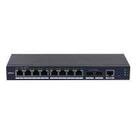 DAHUA DH-SG4010-2F 10-портовый управляемый коммутатор, уровень L2, 8xRJ45 1Gb, 2xSFP 1Gb uplink, коммутация 20 Гбит/с, MAC-таблица 8К, металл DAHUA DH-SG4010-2F 10-портовый управляемый коммутатор, уровень L2, 8xRJ45 1Gb, 2xSFP 1Gb uplink, коммутация 20 Гбит/с, MAC-таблица 8К, металл