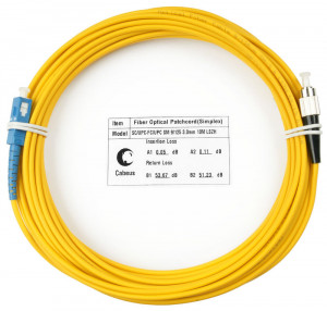 Cabeus FOP(s)-9-SC-FC-10m Шнур оптический simplex SC-FC 9/125 sm 10м LSZH