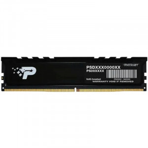 Память DDR5 8GB 5200MHz Patriot PSP58G520081H1 Signature Premium RTL PC5-41600 CL42 DIMM 288-pin 1.1В single rank с радиатором Ret
