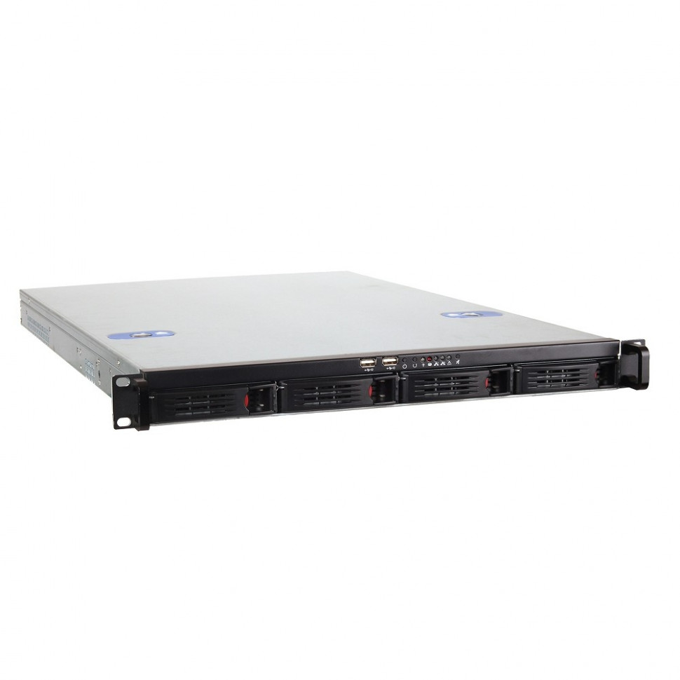 Exegate EX265514RUS Серверный корпус Pro 1U660-HS04 <RM 19",  высота 1U, глубина 660, БП 250ADS, 4xHotSwap, USB>