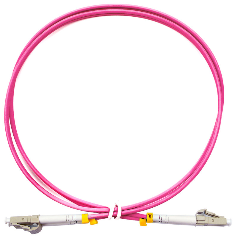 Cabeus FOP-50-OM4-LC-LC-1.5m Шнур оптический duplex LC-LC 50/125 mm OM4 1,5м LSZH