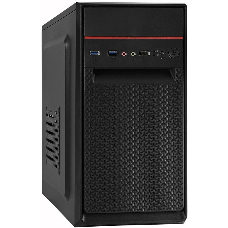 Exegate EX299188RUS Корпус Minitower ExeGate BAA-107U-UNS450 (mATX, БП UNS450 с вент. 12см, 1*USB+2*USB3.0, аудио, черный)