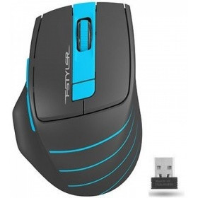 A-4Tech Мышь FStyler FG30 BLUE серый/синий оптическая (2000dpi) беспроводная USB  [1147561]