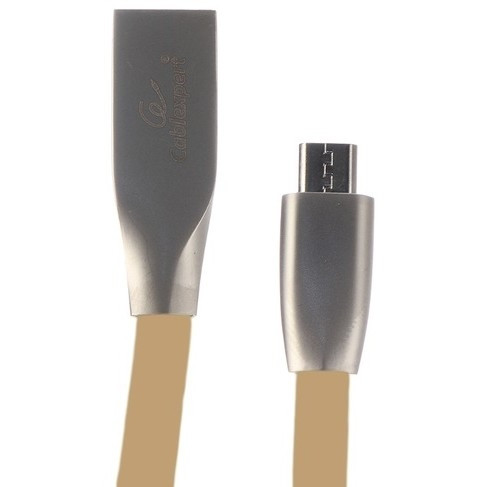 Cablexpert Кабель USB 2.0 CC-G-mUSB01Gd-1M AM/microB, серия Gold, длина 1м, золотой, блистер	