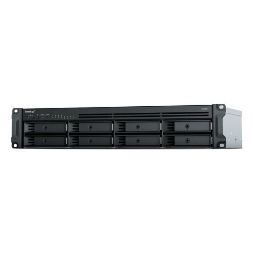 Synology RS1221RP+ Сетевое хранилище QC2.2GHzCPU/4GbDDR4(upto32)/RAID0,1,5,6,10/upto 8 hot plug HDDs SATA(3,5'or2,5')(upto 12 with RX418)/2xUSB3.2/1eSATA/iSCSI/4xGbE(+1Expslot)/2xIPcam(upto 40)/2xPS 