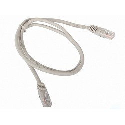 Патчкорд литой Aopen/Qust ANP511_1M UTP кат.5е 1м серый 