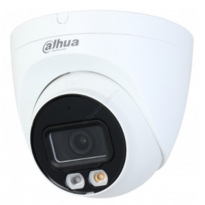 DAHUA DH-IPC-HDW2249TP-S-IL-0280B Уличная турельная IP-видеокамера Full-color с ИИ 2Мп, 1/2.8” CMOS, объектив 2.8мм, видеоаналитика, ИК до 30м, LED до 30м, IP67, корпус: металл, пластик