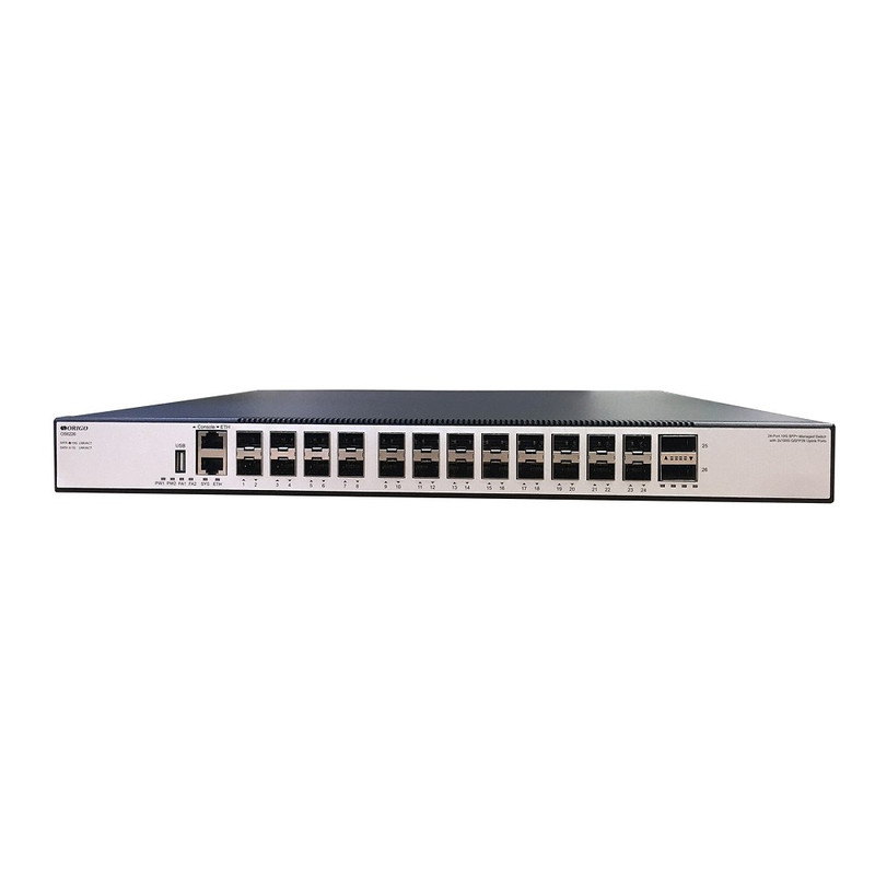 ORIGO OS6226/A1A Управляемый L3 стекируемый коммутатор, 24x10GBase-X SFP+, 2x100GBase-X QSFP28, консольный порт RJ-45, комплект для установки в 19" стойку