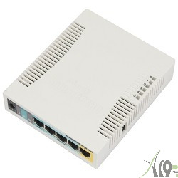 MikroTik RB951Ui-2HnD RouterBOARD  беспроводной роутер  600Mhz CPU, 128MB RAM, 5xLAN, built-in 2.4Ghz 802b/g/n