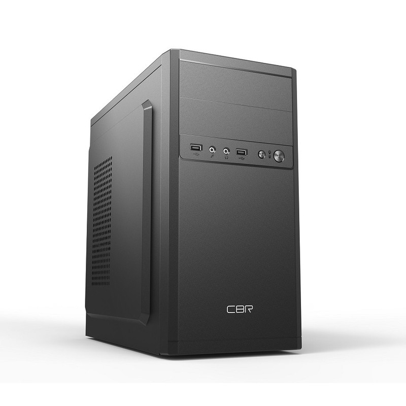 CBR PCC-MATX-RD873-450W Корпус mATX Minitower RD873, c БП PSU-ATX450-12EC (450W/120mm), 2*USB 2.0, HD Audio+Mic, кабель питания 1.2м, Black