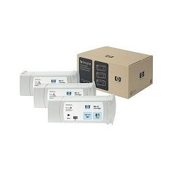 HP C5070A Картридж №81, Light Cyan, 3-pack {DJ 5500/5500ps/5000/5000ps (680мл)}