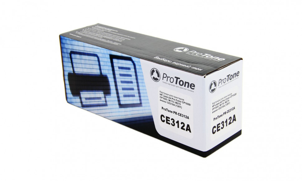 CE312A Картридж ProTone для HP LaserJet Pro Color-CP1012/CP1020/CP1025/M175/M275 (1000 стр.) желтый