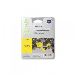 Cactus C13T09644010 (CS-EPT964) Картридж для Epson Stylus Photo R2880, 13 мл, жёлтый