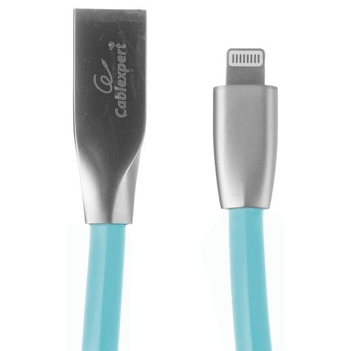 Cablexpert Кабель для Apple CC-G-APUSB01Bl-1M, AM/Lightning, серия Gold, длина 1м, синий, блистер