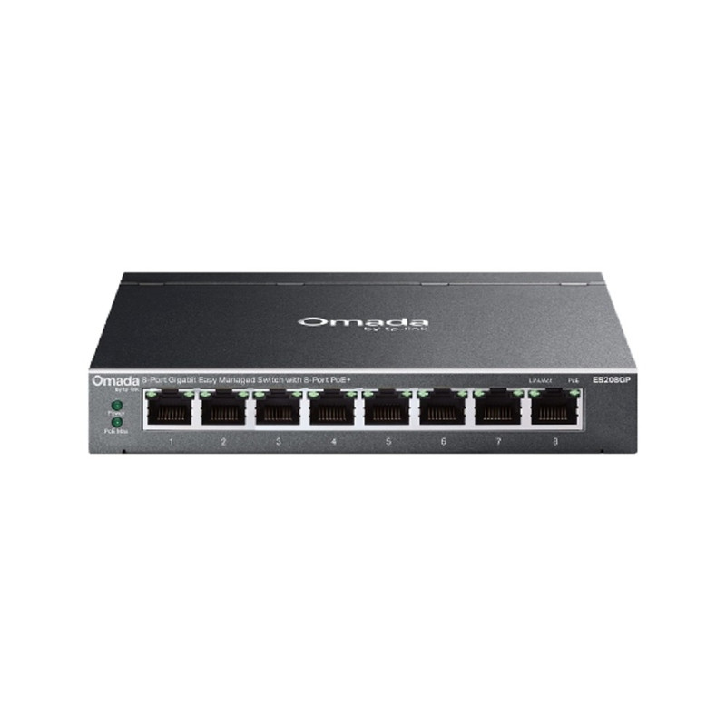 TP-Link ES208GP Omada 8-портовый гигабитный Easy Managed коммутатор с 8 портами PoE+ 