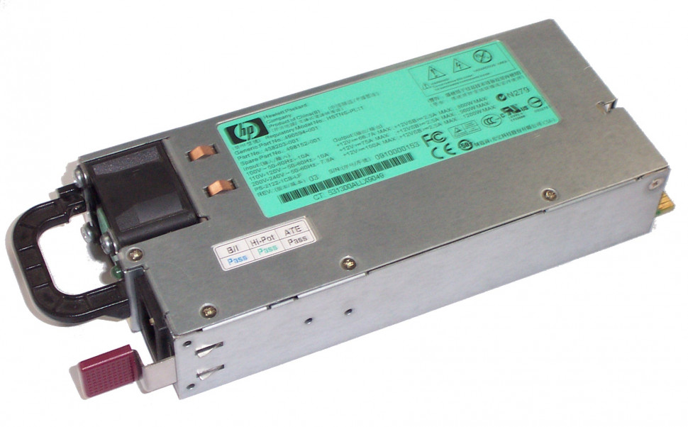 498152-001/ 500172-B21 Блок питания HP 1200W, Hot-plug power supply, (438203-001, 490594-001, HSTNS-PL11)