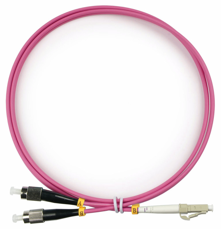 Cabeus FOP-50-OM4-LC-FC-1m Шнур оптический duplex LC-FC 50/125 mm OM4 1м LSZH Cabeus FOP-50-OM4-LC-FC-1m Шнур оптический duplex LC-FC 50/125 mm OM4 1м LSZH