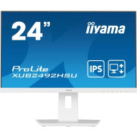 LCD Iiyama 23.8'' XUB2492HSU-W5 белый {IPS 1920х1080 250cd 178/178 1000:1 4ms D-Sub HDMI Displayport USB-Hub Speakers}