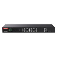 IP-COM G1120P-16-250W Неуправляемый PoE коммутатор с 16 Гигабитными портами PoE и 2 SFP портами IP-COM G1120P-16-250W Неуправляемый PoE коммутатор с 16 Гигабитными портами PoE и 2 SFP портами
