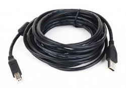 Gembird CCF-USB2-AMBM-15 USB 2.0 кабель PRO для соед. 4.5м AM/BM  позол.конт., фер.кол., пакет 