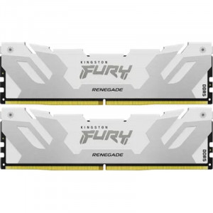 Память оперативная/ Kingston 64GB 6000MT/s DDR5 CL32 DIMM (Kit of 2) FURY Renegade White XMP