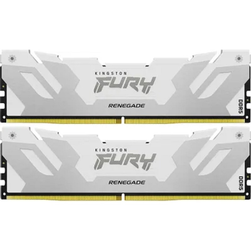 Память оперативная/ Kingston 64GB 6000MT/s DDR5 CL32 DIMM (Kit of 2) FURY Renegade White XMP