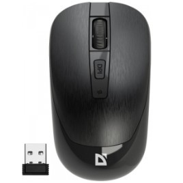 Defender Wave MM-995 { Беспроводная оптическая мышь,черный,4D,800-1600dpi,бесшумн } [52995]