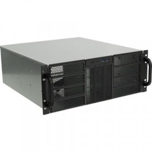 Procase RE411-D4H11-E-55 Корпус 4U server case,4x5.25+11HDD,черный,без блока питания,глубина 550мм,MB EATX 12"x13"