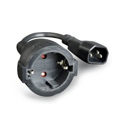 Удлинительный кабель питания  Gembird/Cablexpert ,C14 - евро-розетка , PC-SFC14M-01