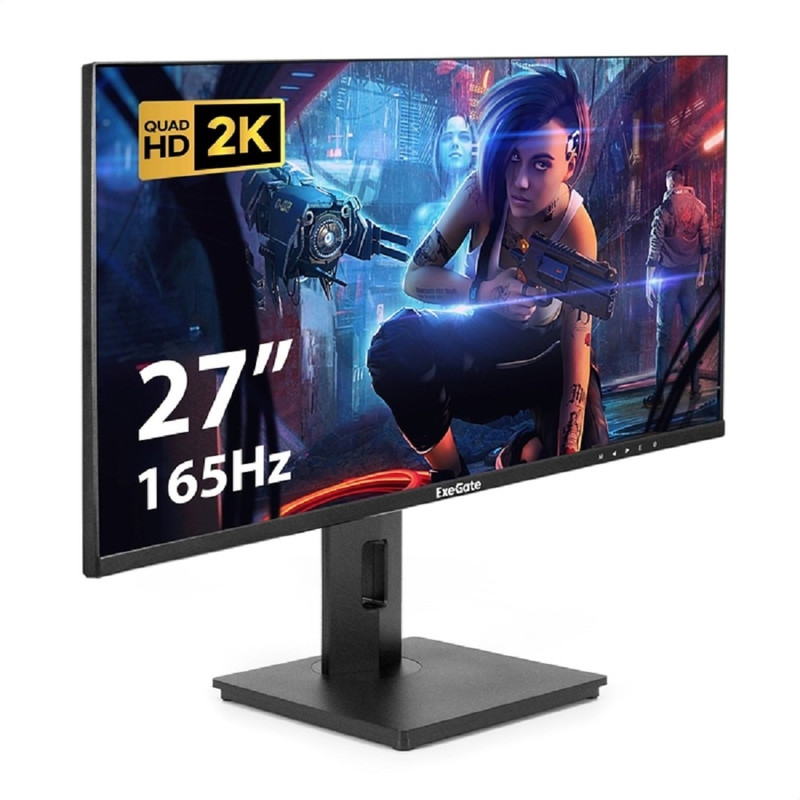 LCD ExeGate 27" EG2707A Combat {IPS 2560x1440 165Hz 1ms 16:9 400cd 1000:1 2xHDMI1.4 DisplayPort USB Speakers} [EX295595RUS]