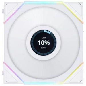 Вентилятор для корпуса Lian Li UNI FAN TL LCD 120, ARGB, PWM, 120mm, 1900RPM, 1pcs, NO controller, 28mm thickness, White 12TLLCD1W