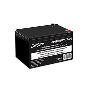 Exegate EX282964RUS Exegate EX282964RUS Аккумуляторная батарея ExeGate GP1272 (12V 7.2Ah), клеммы F2