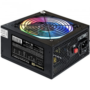 Exegate EX289069RUS БП 800W ExeGate EVO800-LT ATX, APFC, 12cm RGB fan, 24p, (4+4)p, PCI-E, 5SATA, 3IDE, black
